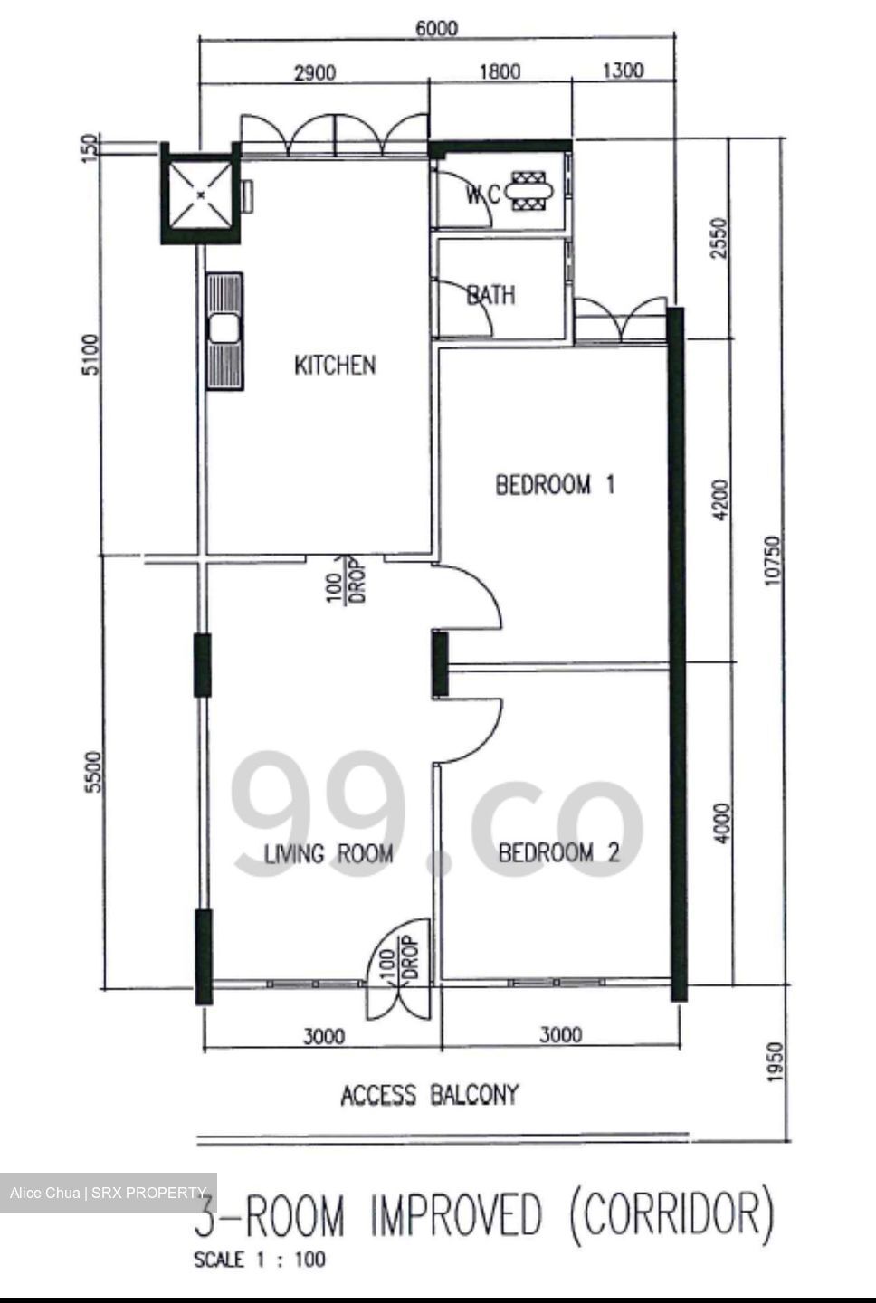 Blk 18 Bedok South Road (Bedok), HDB 3 Rooms #595669341
